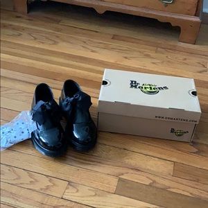 Dr. AirWair Martens black patten loafers